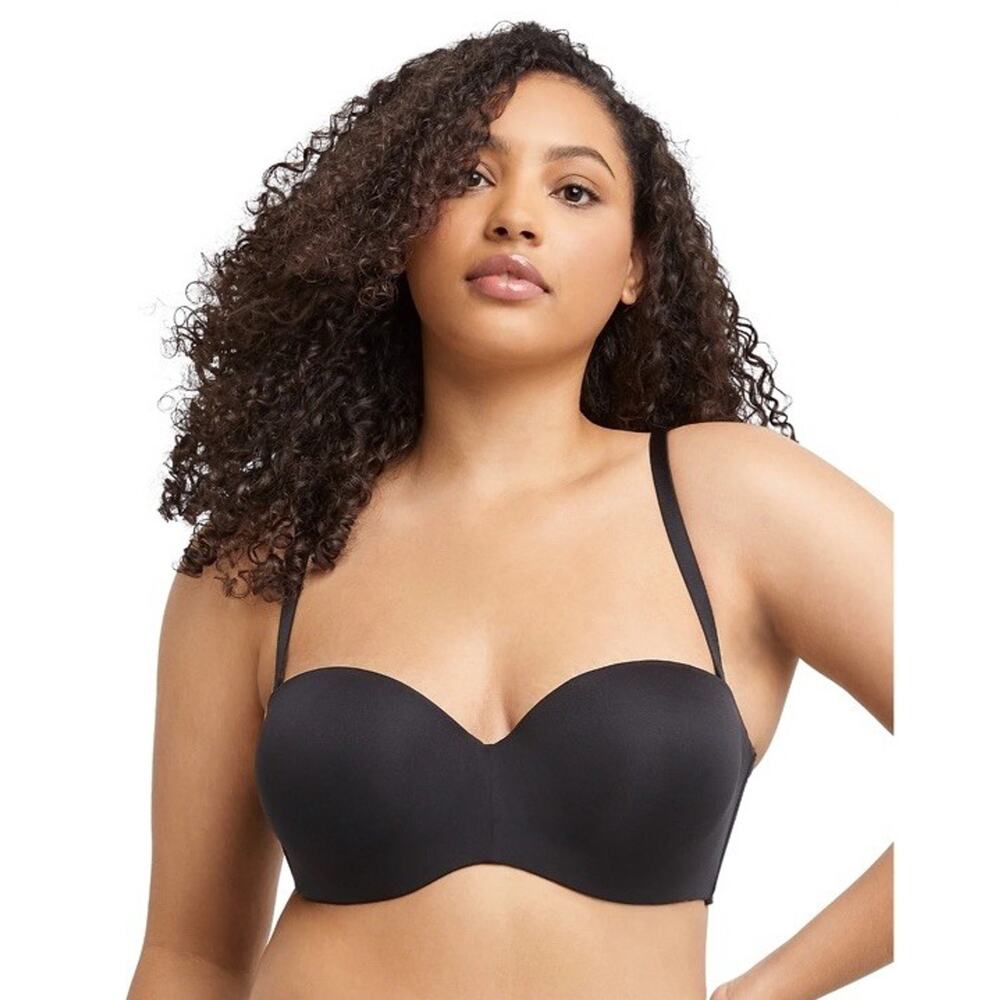 Maidenform Women's Strapless Lift Underwire Bra SN0004 -‎ Black 36A